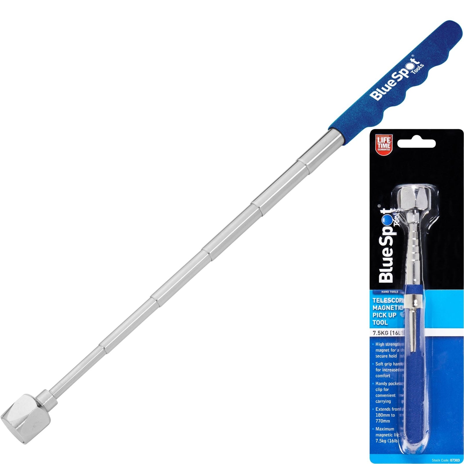 BlueSpot Telescopic Magnetic Pick Up Tool