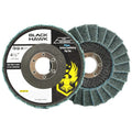 10 Pack - 4-1/2" x 7/8" Black Hawk Surface Conditioning Flap Discs, Blue - Fine