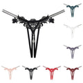 Home Sleeping Underwear Panties String T-back Thong Womens Bow Panties