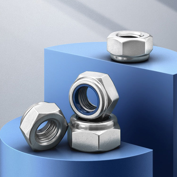Fine Thread Nylon Insert Lock Nuts - Stainless Steel