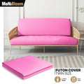 Deep Pink Twin Slipcover Cushion Stretch Futon