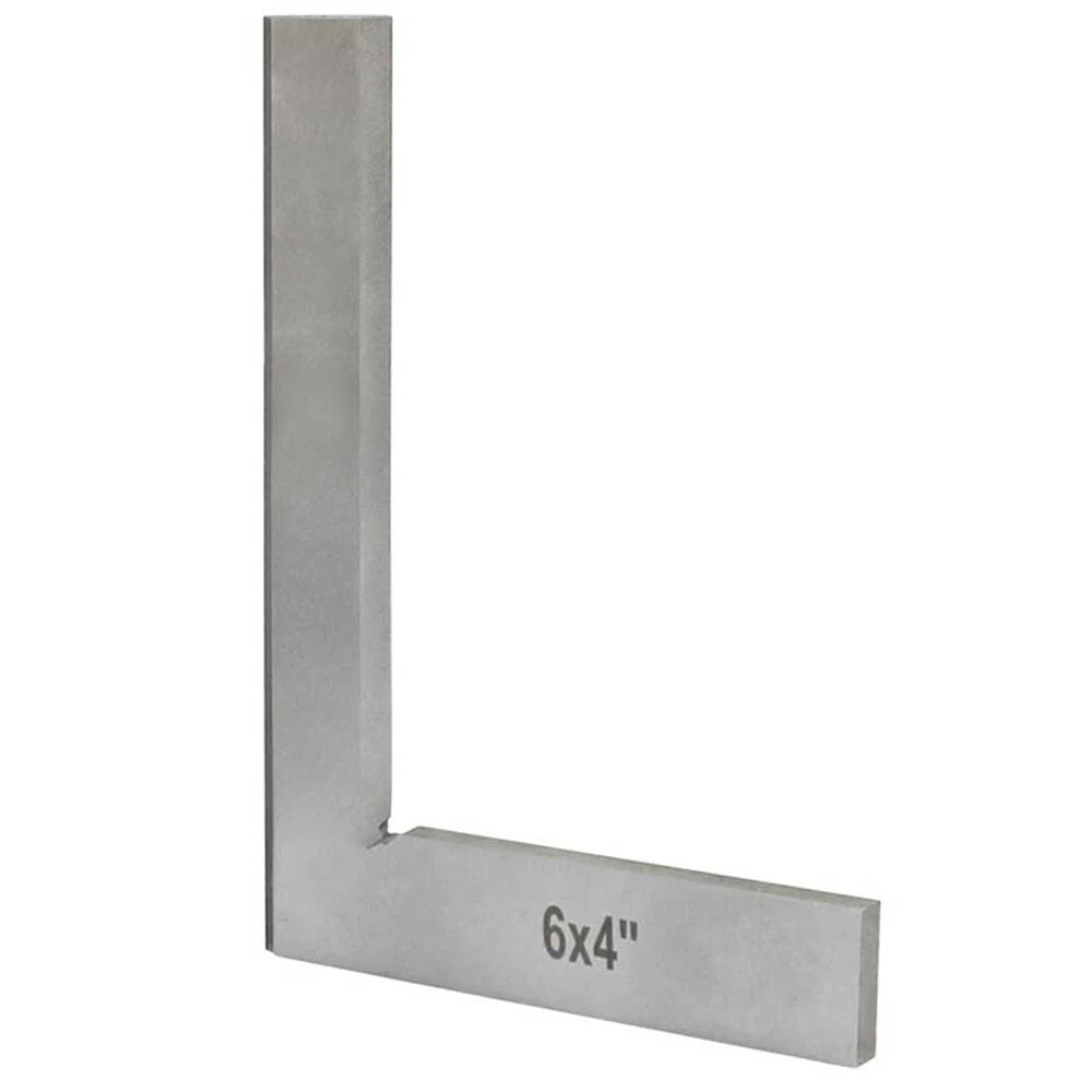 90 Degree Angle Hardened Steel 6'' X 4" Bevel Edge Square