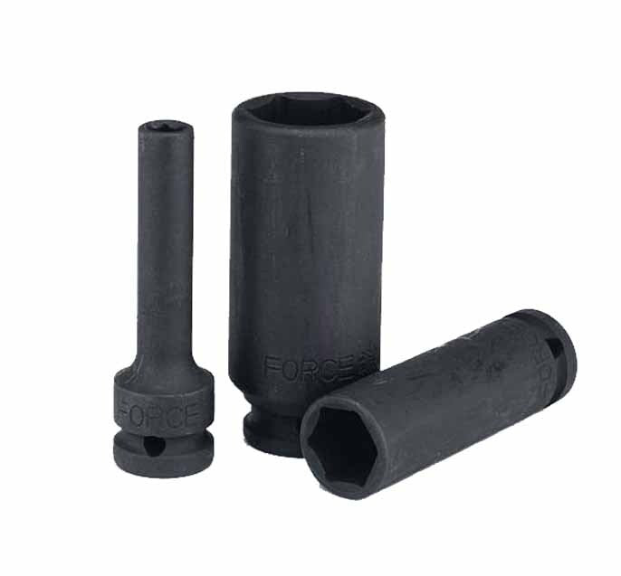 Force 3/8" Dr 6pt Cr-Mo Deep Impact Socket Metric Individual by Force