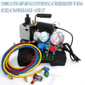 Refrigerant Manifold Gauge & 3CFM Vacuum Pump Set For Hvac