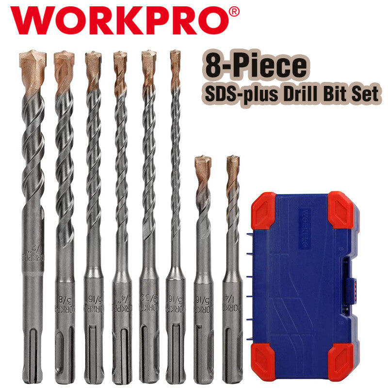 WorkPro 8-Piece SDS-plus Drill Bit Set by WorkPro