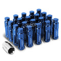 Nrg M12 X 1.5 Extended Locking Lug Wheel Lock Nuts+dust Cover+key Blue