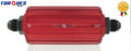 AN -6 (AN6 JIC -6) Red Anodised High Flow Billet Fuel Filter 30 Micron