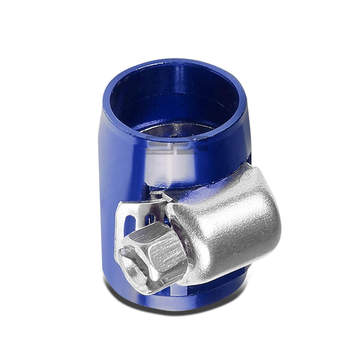 4an An-4 Push On Hose End Cover Clamp Finisher Blue | Built Supply Co