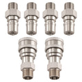 Hydraulic Coupler Kit for AGT Mini Excavator M14-M16 Stainless Steel 6