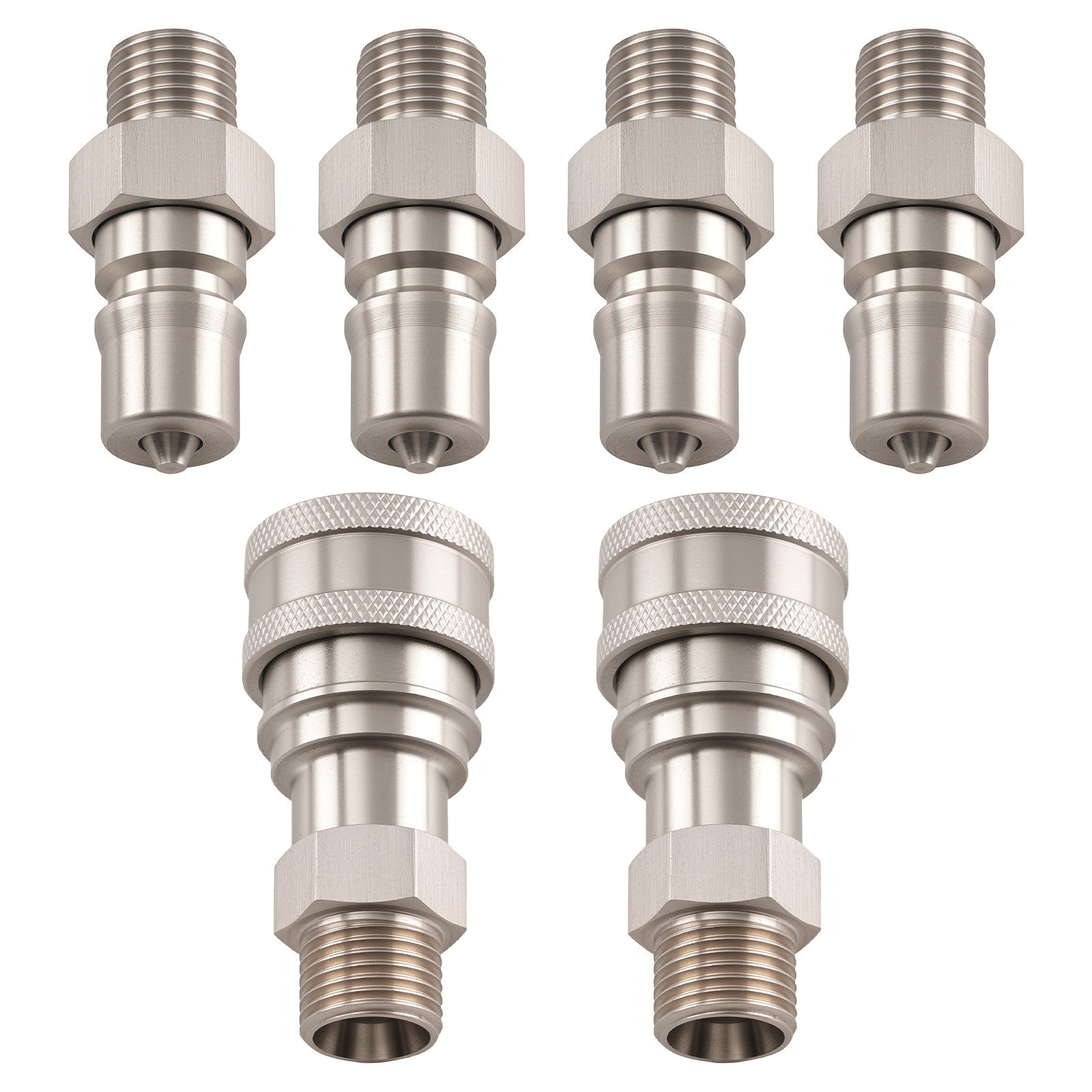 Hydraulic Coupler Kit for AGT Mini Excavator M14-M16 Stainless Steel 6