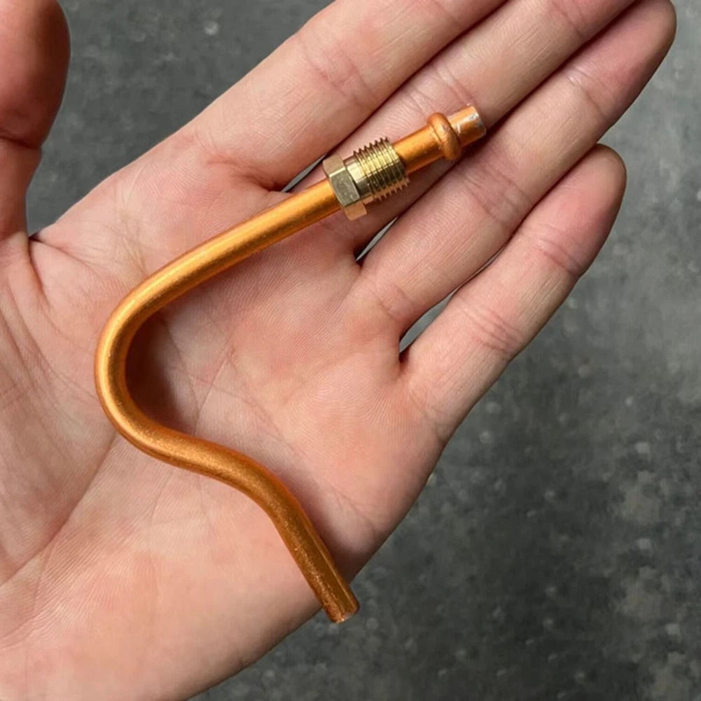 Bilateral Inner Thread 7 Shaped Small Aluminum Exhaust Tube For Air