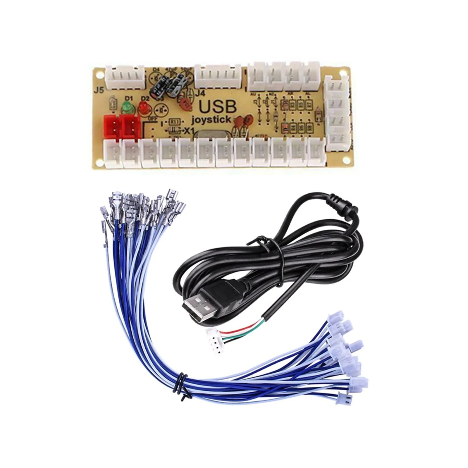 Quimat Zero Delay Arcade Usb Encoder Board To Joystick Diy Kit For