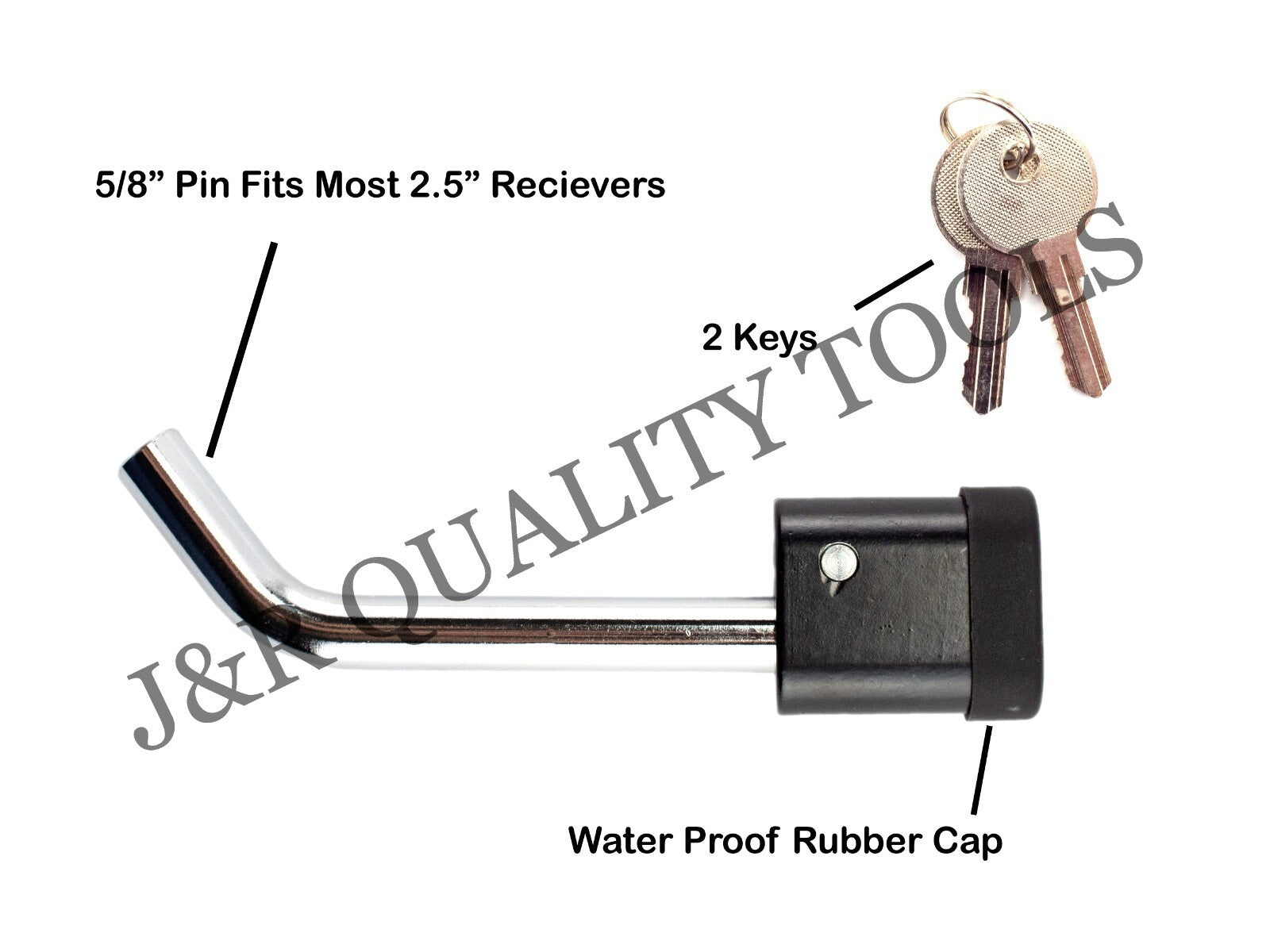 Locking Hitch Pin with Key Lock 5/8"