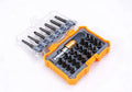 Toolux Expert 32pc S2 Steel Screwdriver Bits Set:Torx Phillips Pozi Hex Slotted