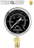 Torques Analog Fuel Pressure Gauge Black Face 0-1 | Built Supply Co