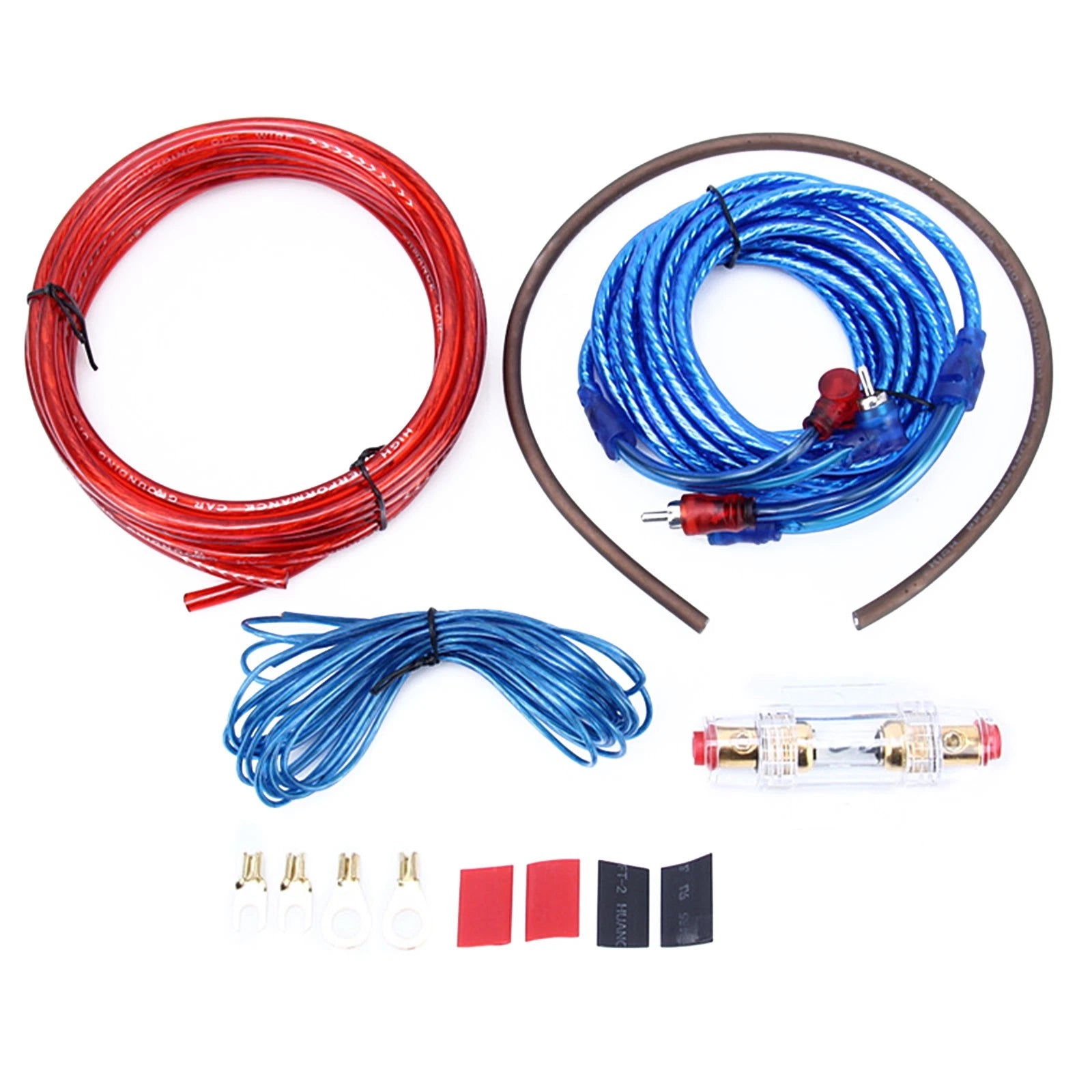 Audio Subwoofer Sub Amp Rca Car Amplifier Wiring Kit Power Cable