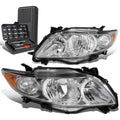 For 2009-2010 Toyota Corolla Pair Chrome/amber | Built Supply Co