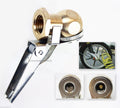 New 1/4" NPT AIR CHUCK WITH CLIP BRASS BALL TIRE INFLATOR