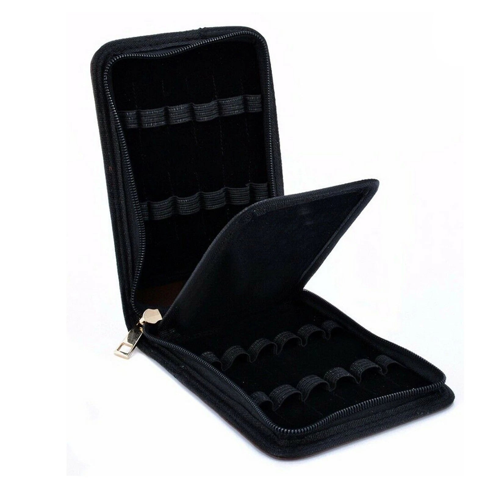 12-slot Fountain Pen Roller Leather Binder Case Storage Holder