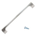 Modern Point 7-9/16" Brushed Nickel Kitchen Cabinet Pull Handle