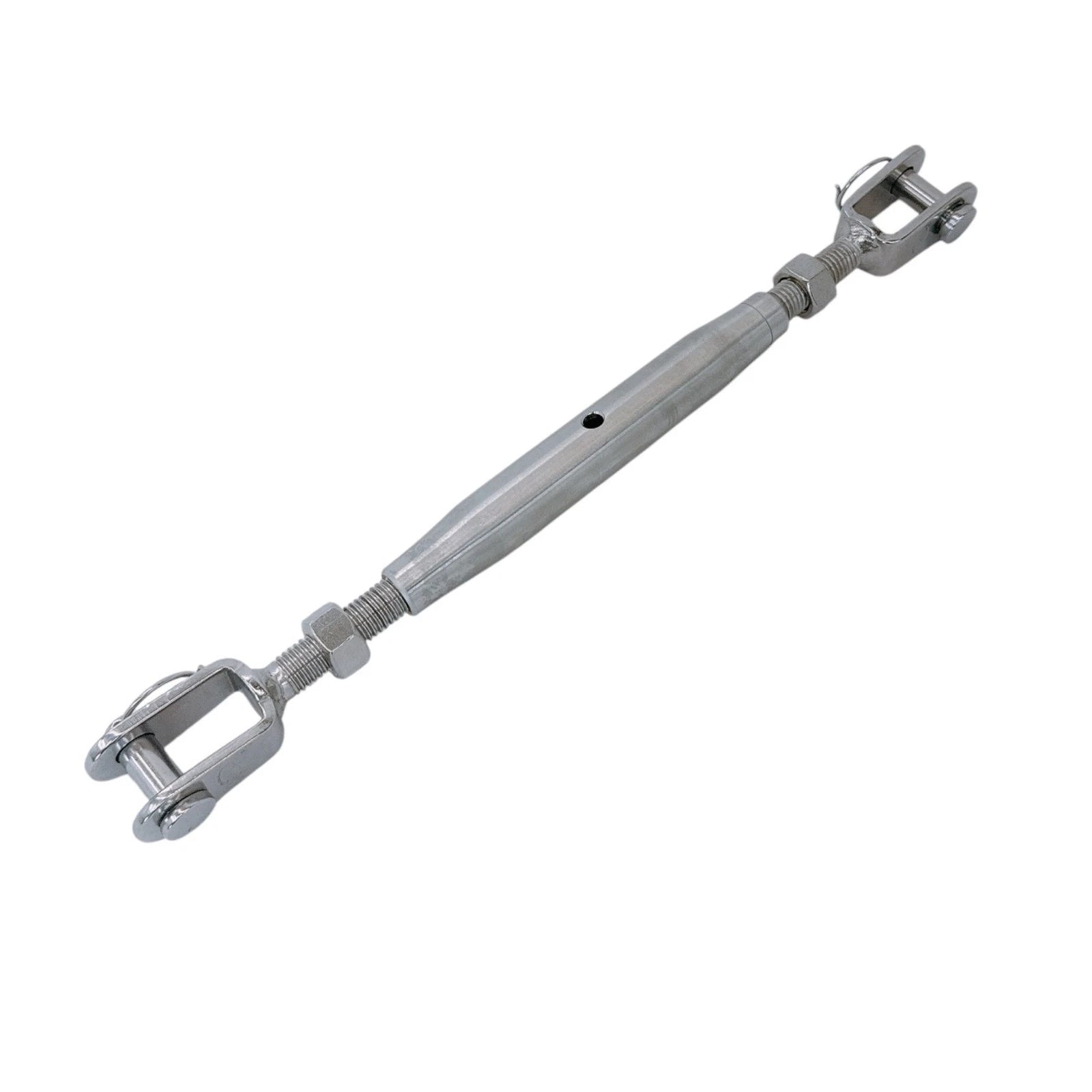 5/8" T316 Stainless Steel Jaw To Jaw Pipe Turnbuckle 2,800 Lb Wll For