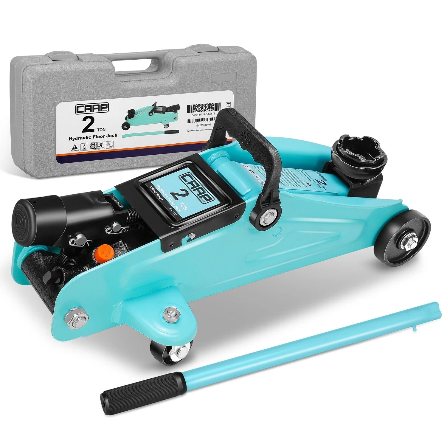 5.1-13in 4000lbs Capacity Hydraulic Lift Sky Blue | Built Supply Co