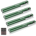 WORKPRO 4PC LED Flashlight Pocket Light Ultra Bright Handheld Aluminum