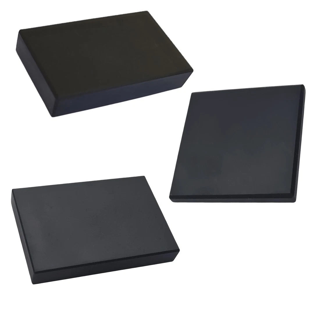 Set Of 3 Gold Testing Black Stones, Touchstone Kit For Jewelry Testing