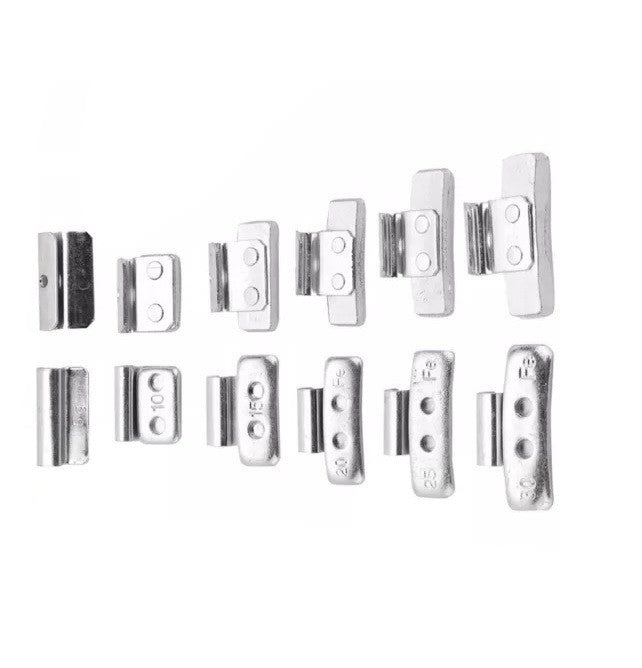 35pcs Steel Rim Car Clip On Wheel Balance Lead Weight