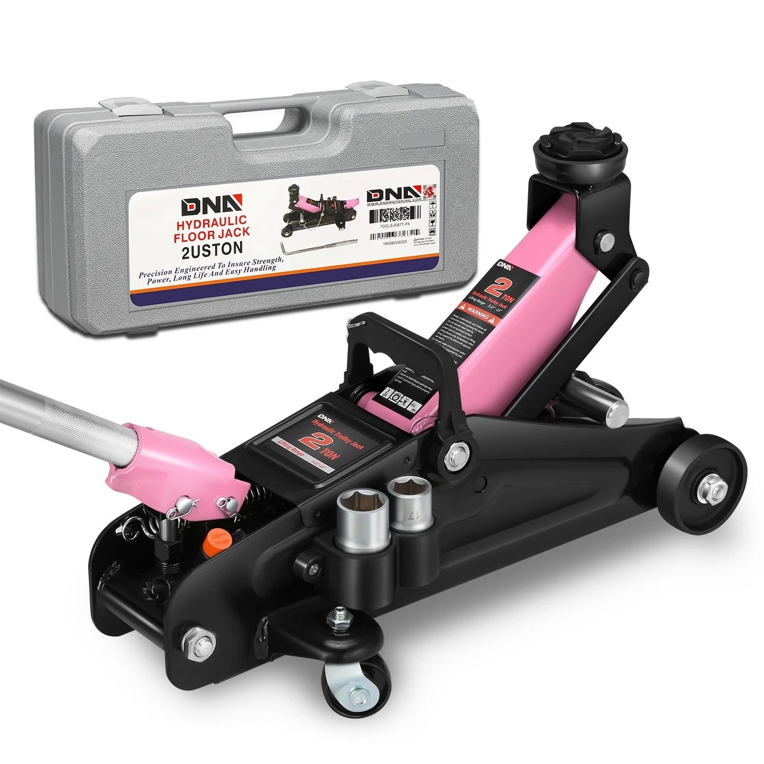 5.1-13in 4000lbs Capacity Hydraulic Lift Pink Black | Built Supply Co