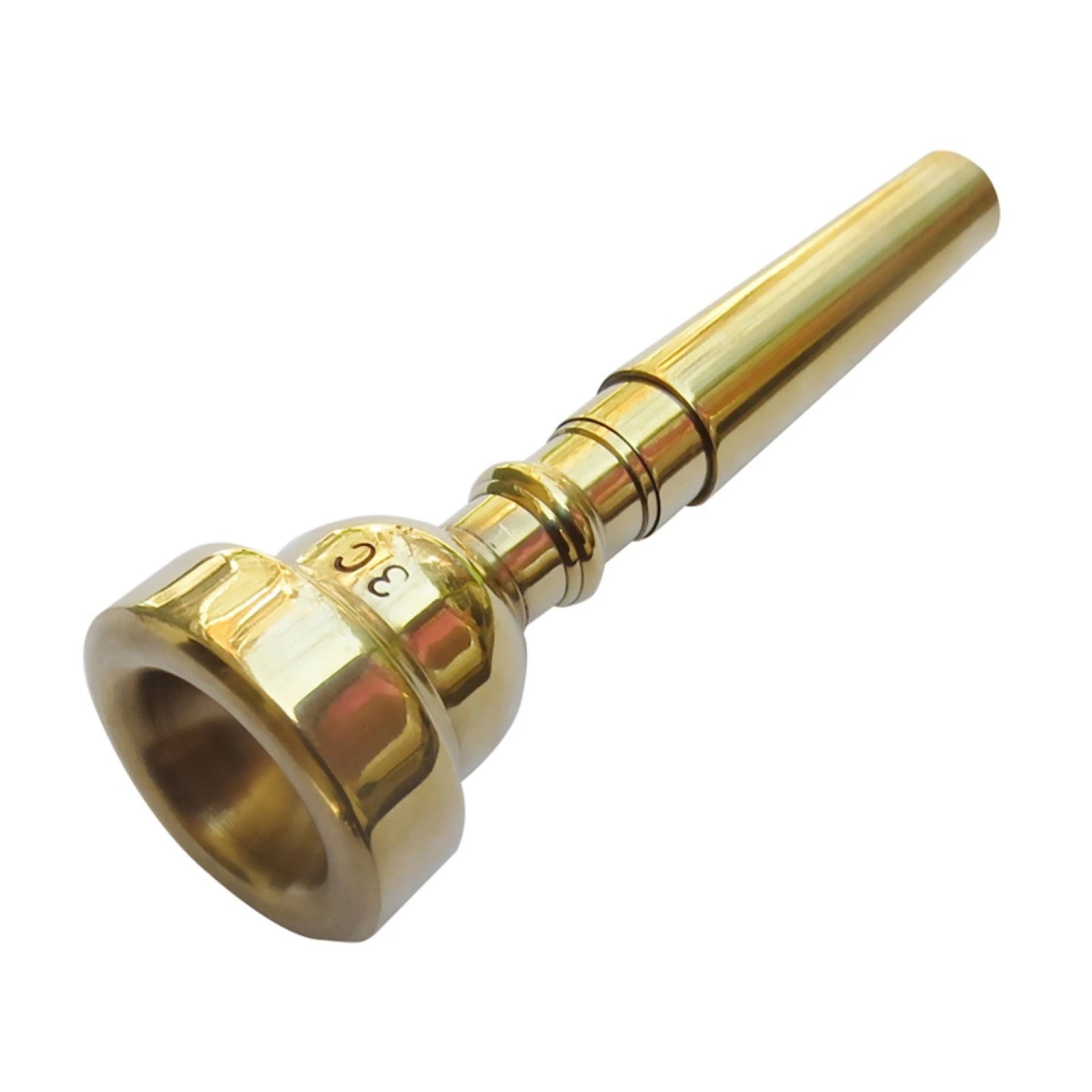 3c/5c/7c Brass Trumpet Mouthpiece Small Mouth For Bach Gold Coated W/