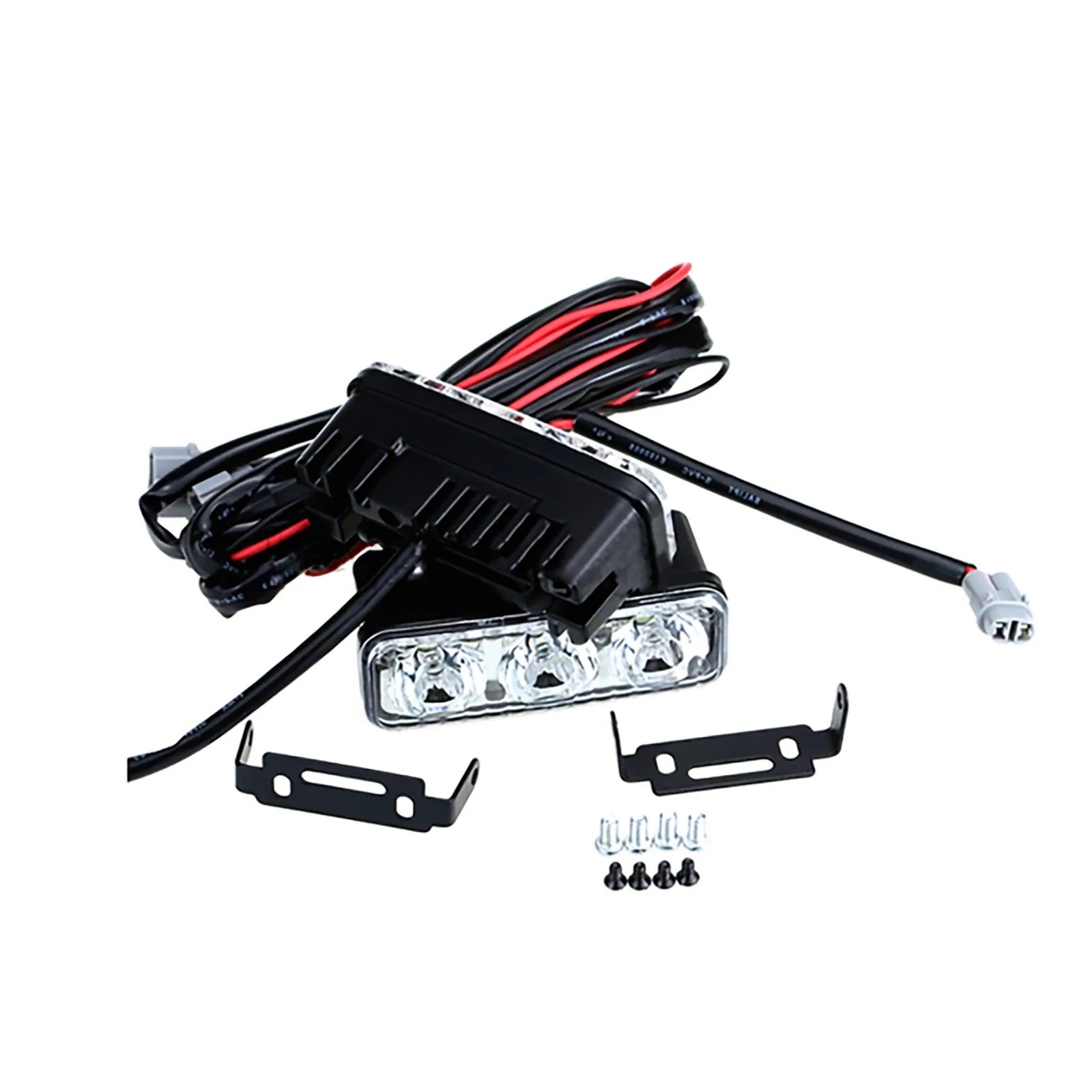 Led Car Daytime Running Lights White Drl Amber Turn Signal Front Fog