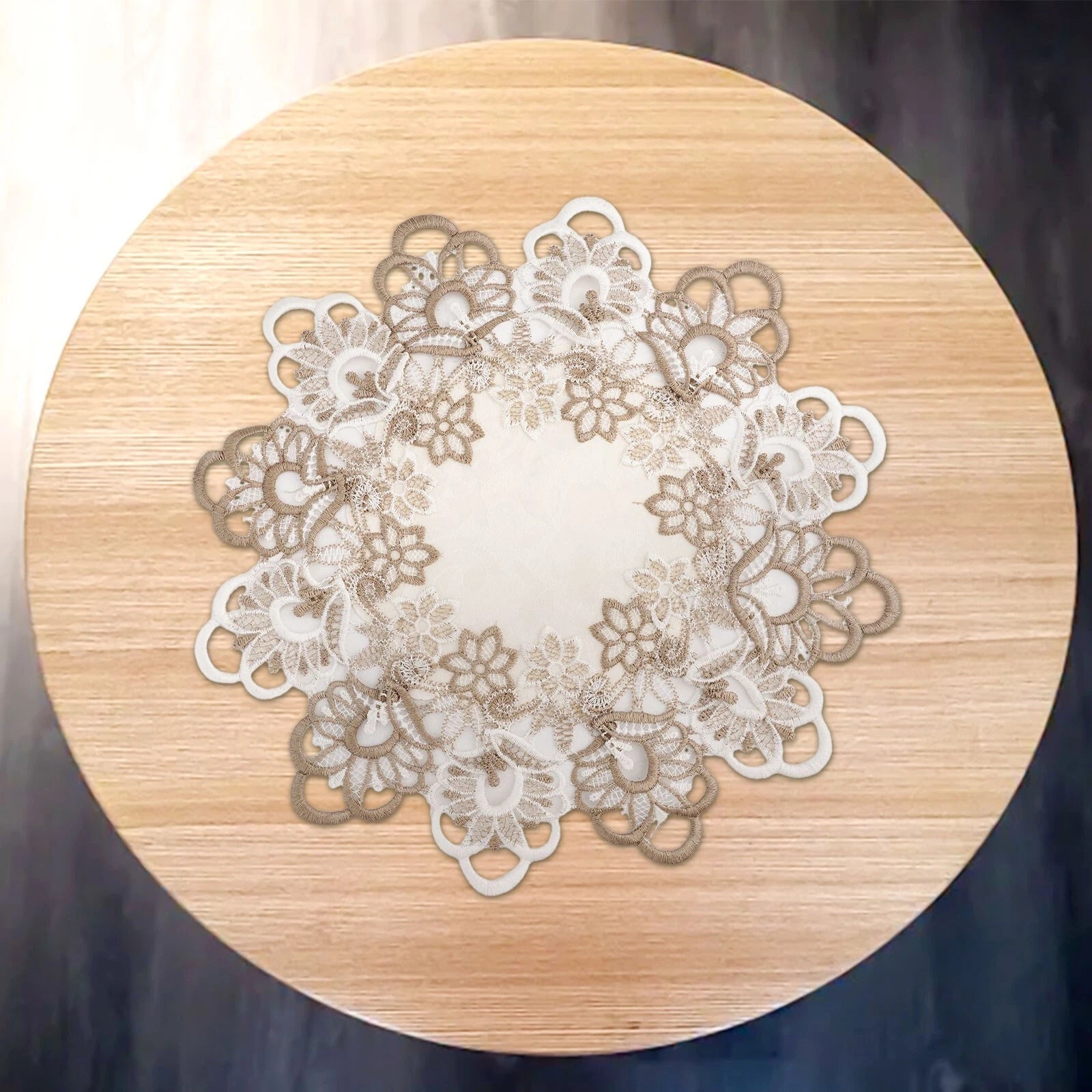 Dining Table Cover Tablecloth Home Festival Lace Round Table Cover