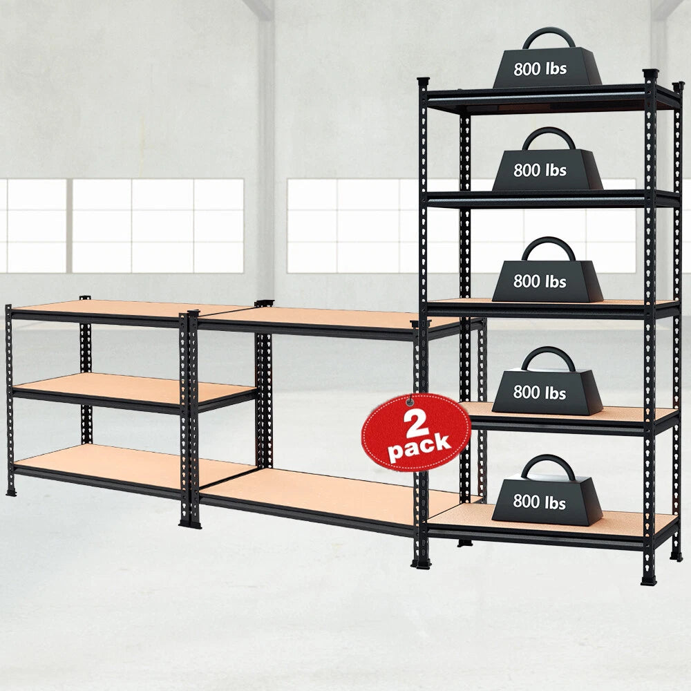 Workpro 2-pack 5-tier Adjustable Metal Storage Shelving Units 36”w X