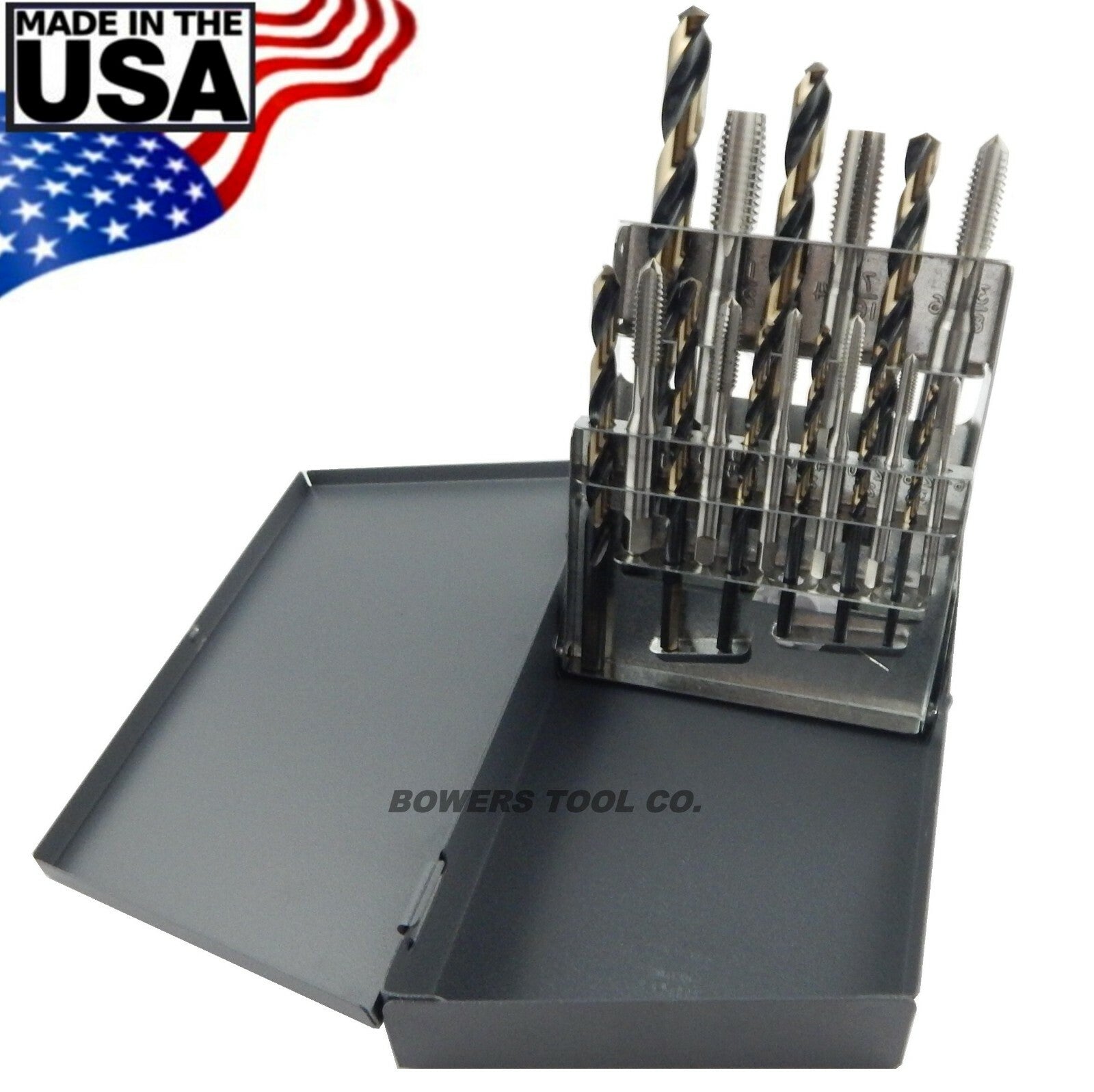Cle Line 18pc Hand Tap & Drill Set NC 6-32 to 1/2-13