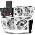 For 2006-2009 Dodge Ram 1500 Led Drl Chrome/clear | Built Supply Co