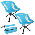 VILLEY 2-Pack Portable Folding Camping Chair No Assembly Quick Setup