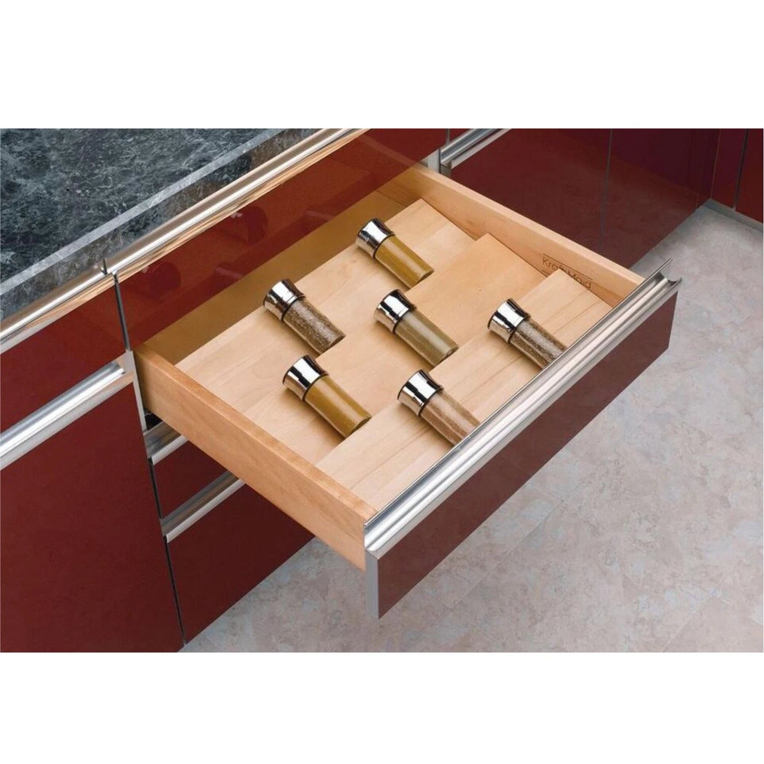 Cut-to-size Cutler Drawer Insert Wood Kitchen Spice Separator
