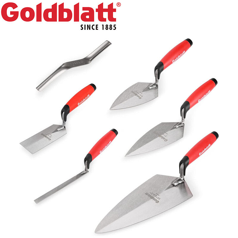 Goldblatt 6PCS Masonry Hand Tool Set Pointing Trowel Margin Tuck