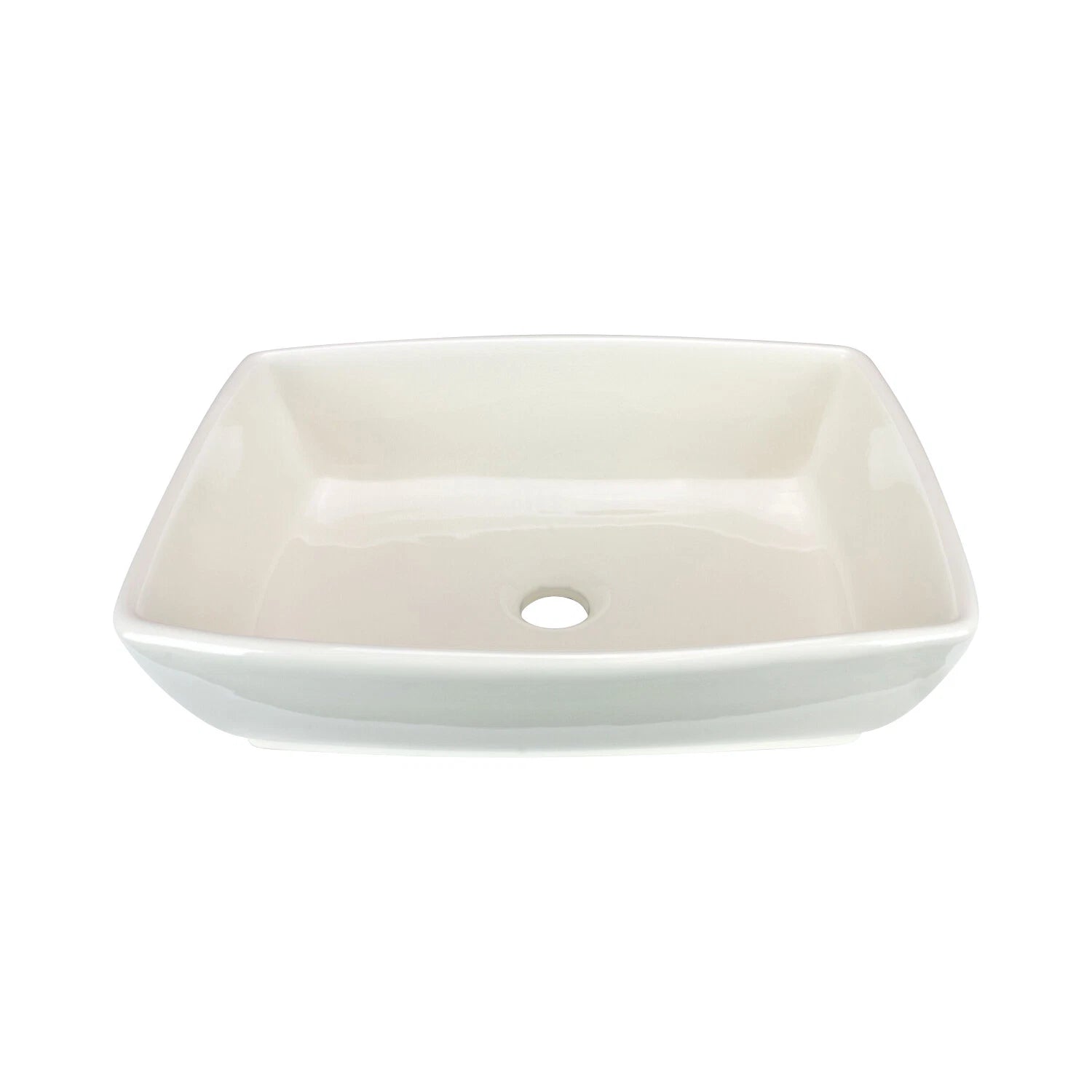 Tub Rectangular Vessel Bathroom Sink 18-3/4" X 13-1/4" X 5-1/2" Ivory