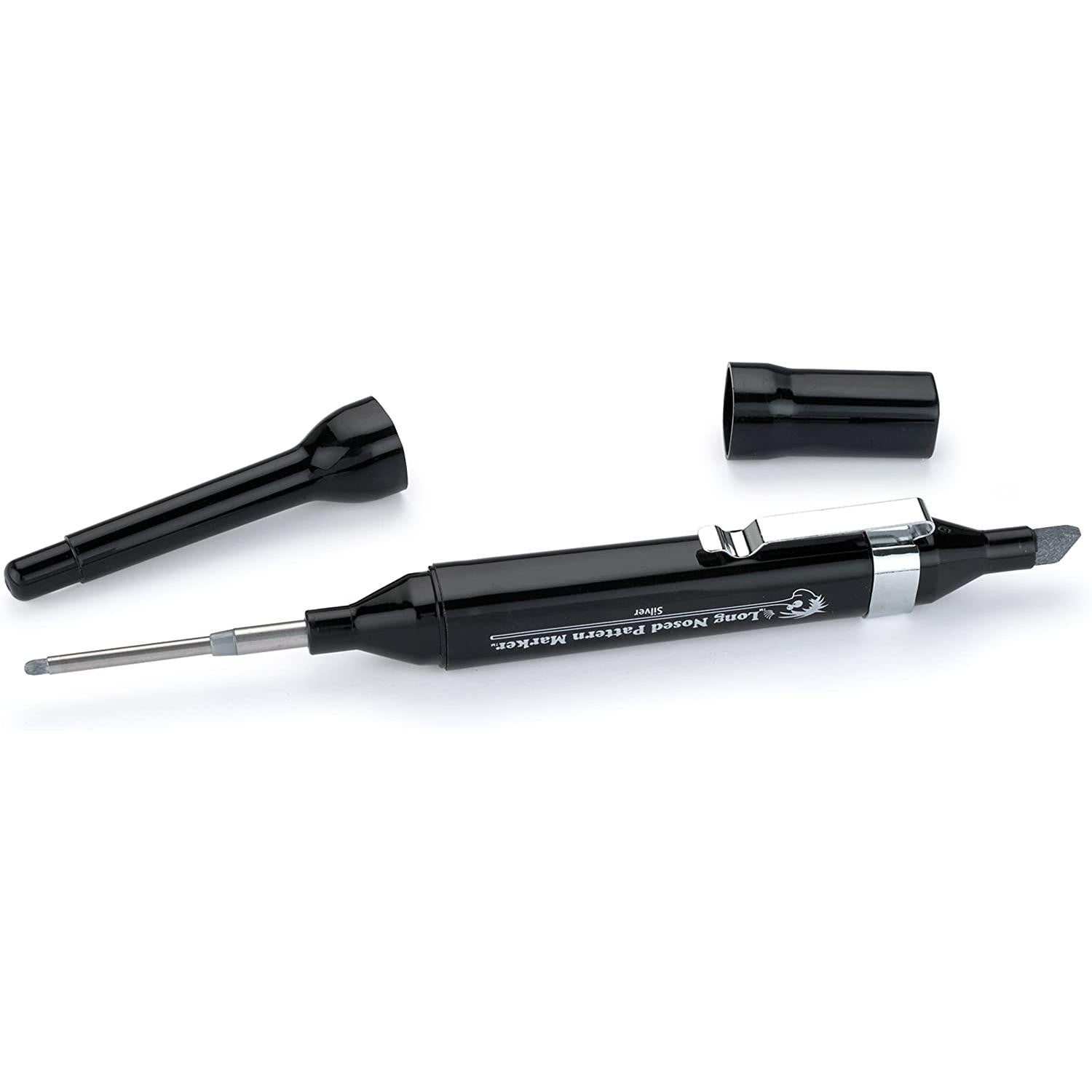 FastCap 2-in-1 Long Nosed & Chisel Tip Marker Silver