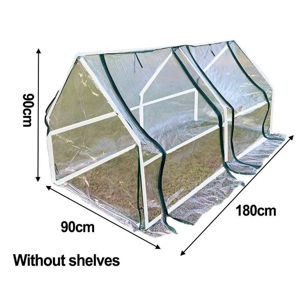 Transparent Garden Greenhouse Cover For Flowers 180x90cm 120x60cm
