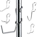 PoleHooks Chrome Wire Shelving Hooks Variety Pack (5 Pack)