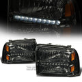 [Led Drl] Fit 2005-2007 Ford Super Duty Smoked | Built Supply Co