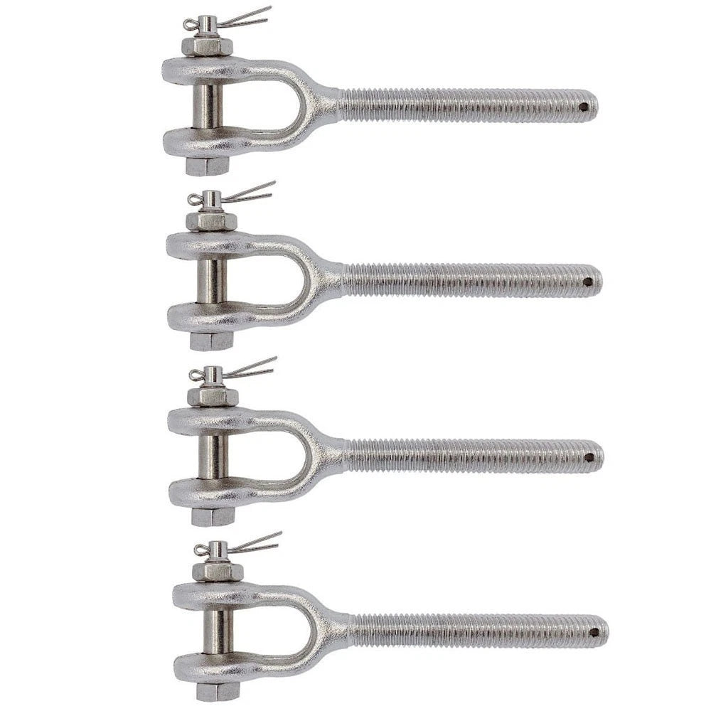 3/8" Stainless Steel Left Hand Thread Drop Forged Turnbuckle Jaw