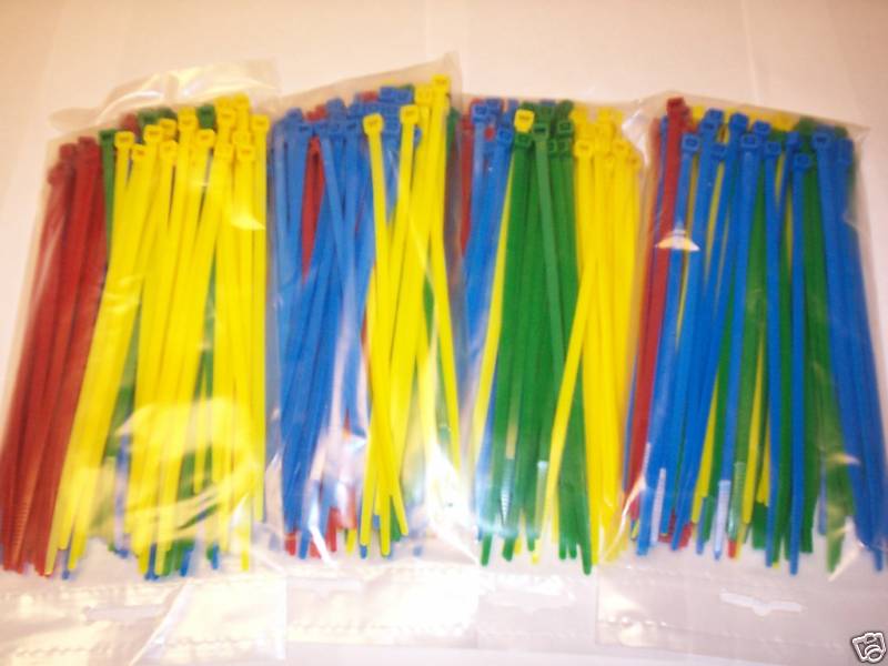Nylon Wire Cable Zip Ties - 7" - 400 Pack