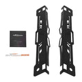 2PCS HEAVY DUTY TOE ALIGNMENT TOOL PLATES EASY WALL-MOUNTED STORAGE, BLACK