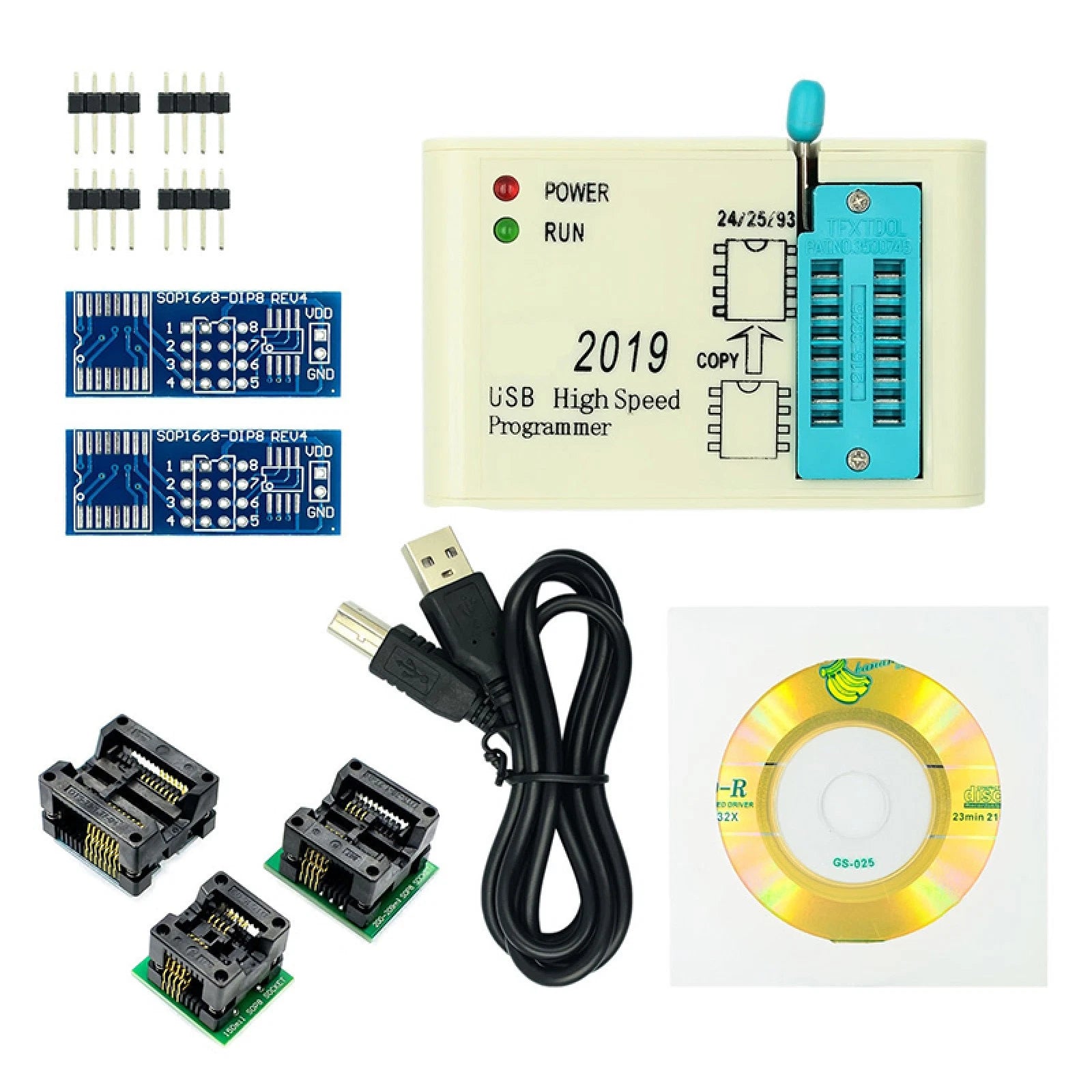 Ezp2019 High Speed Usb Spi Programmer Support 24 25 26 93 Eeprom 25