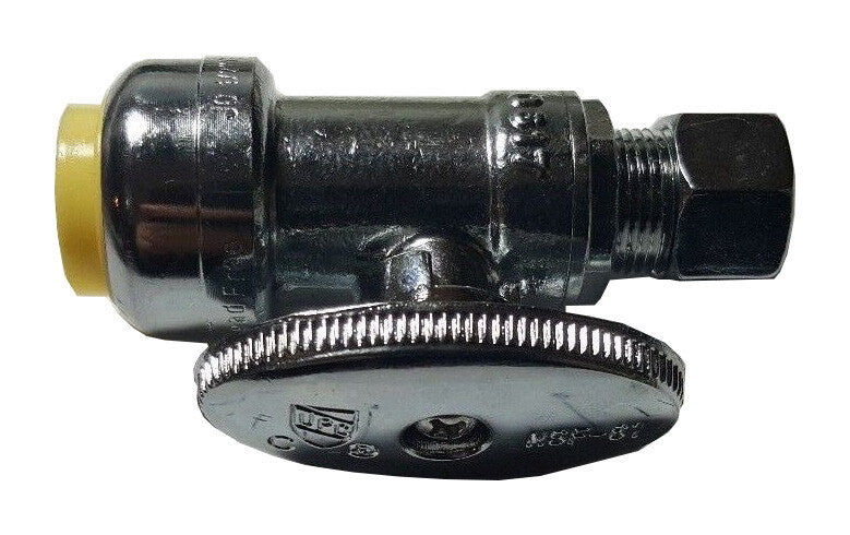 XFITTING 1/2" OD Comp x 3/8" Push Fit Angle Stop Valve 100 Pack