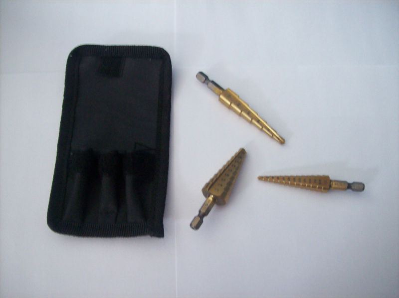 3pc IIT QUICK CHANGE TITANIUM STEP DRILL UNI BIT SETOpens in a new window or tab